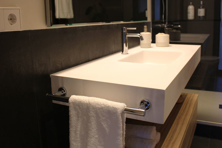 Detalle del toallero