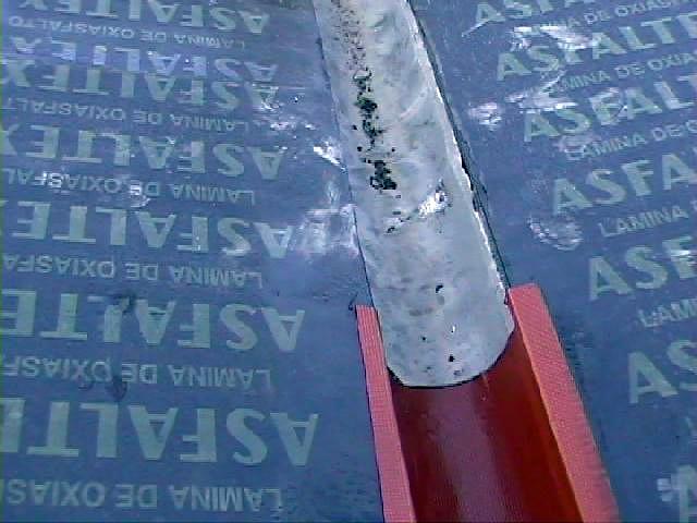 Detalle del tratamiento del canalon