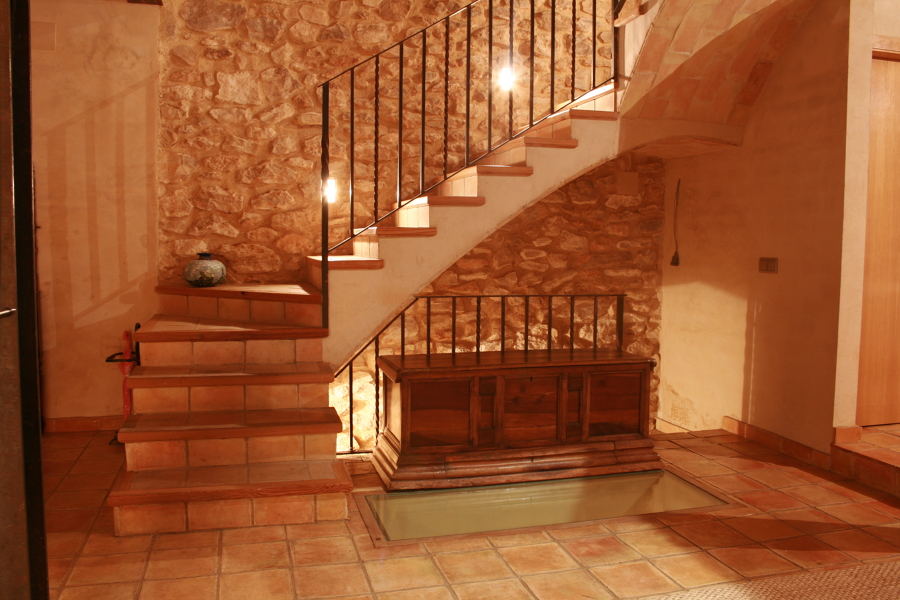 Detalle escalera en planta baja