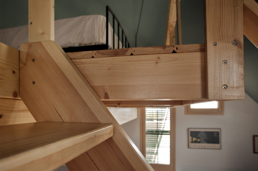 detalle escalera y baranda