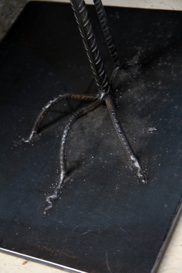 Detalle escultura "Flamingo"