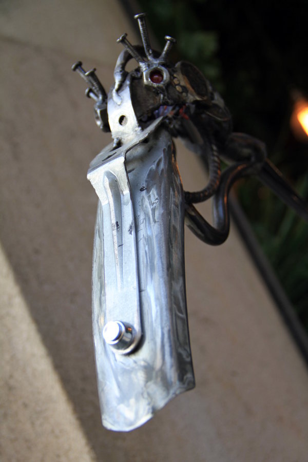 Detalle escultura "Flamingo"