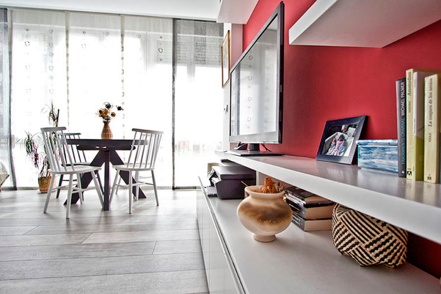 detalle estanteria lacada