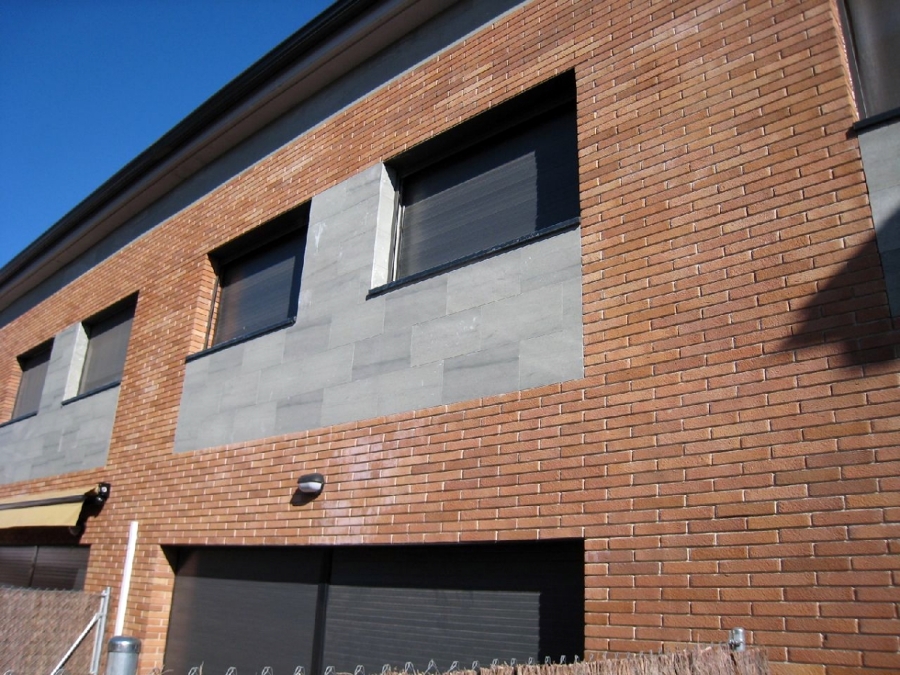 Detalle fachada viviendas intermedias