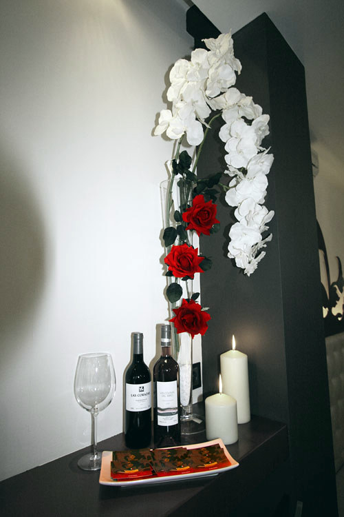 Detalle floral para la entrada