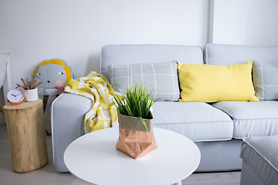 Detalle funda sofá Kivik