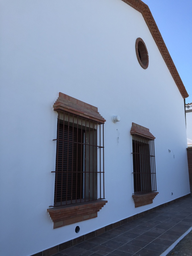 Detalle huecos y cornisa