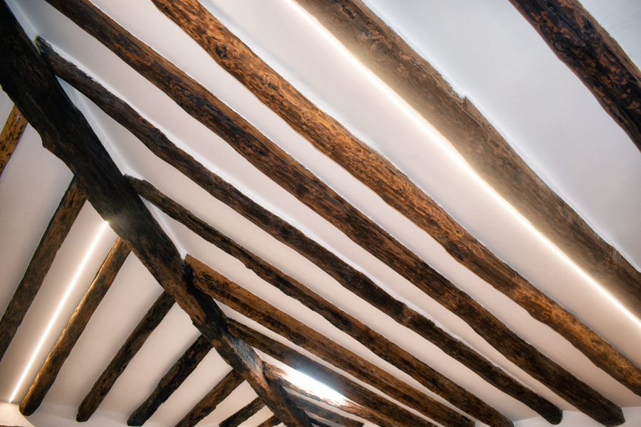 Detalle iluminación buhardilla