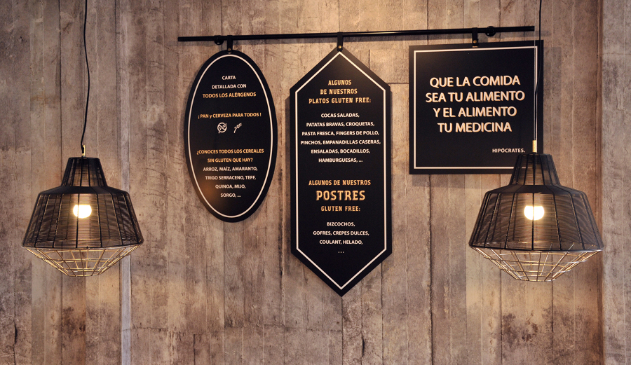 detalle iluminación revestimiento comunicación