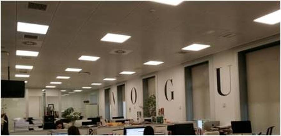 Detalle instalación Oficina de VOGUE