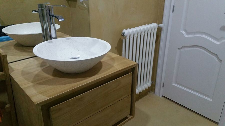 DETALLE LAVABO Y SUELO MICROCEMENTO