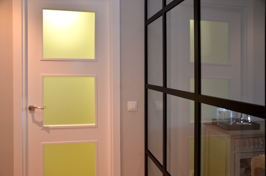 Detalle mampara salon