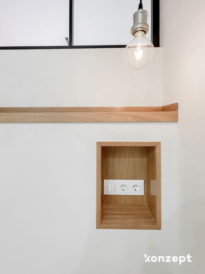 detalle mesilla en cabecero de obra