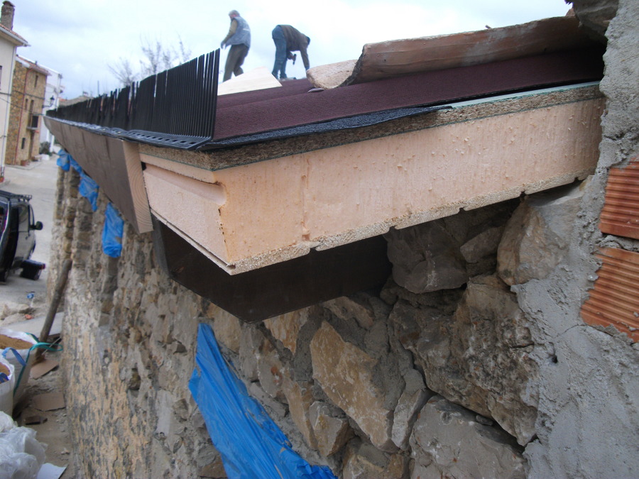 Detalle panel e impermeabilizacion