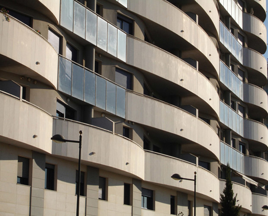 detalle parcial de fachada