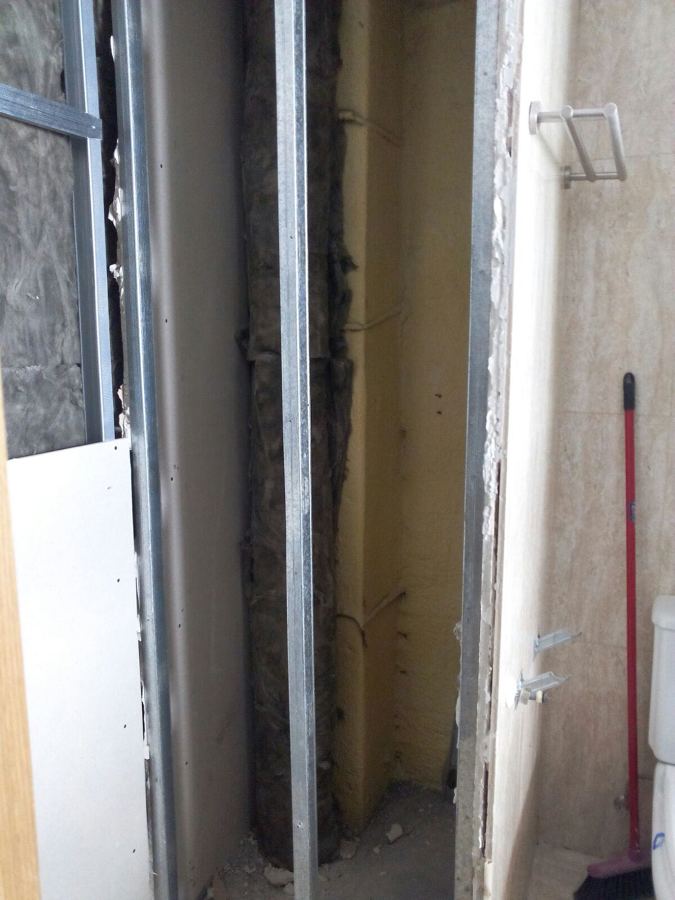 Detalle paredes de pladur