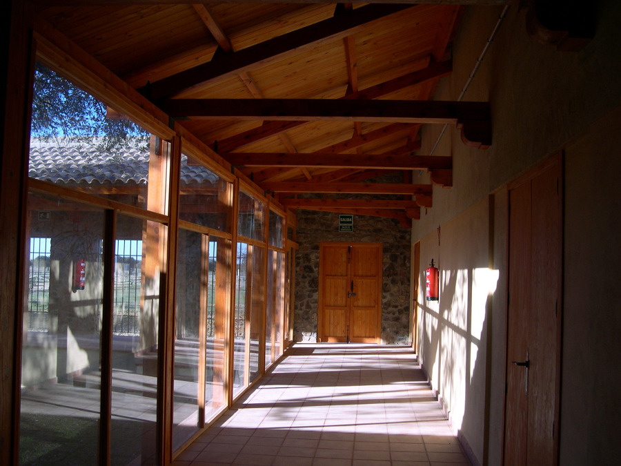 Detalle pasillo perimetral