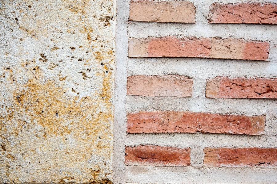 Detalle piedra y ladrillo