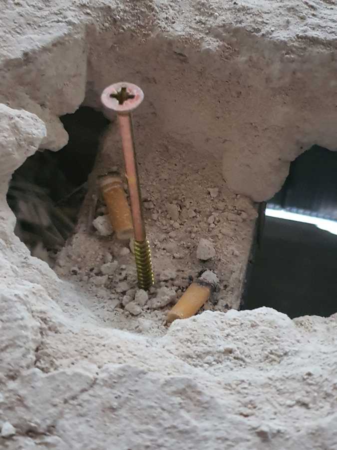 Detalle pieza de tornillo