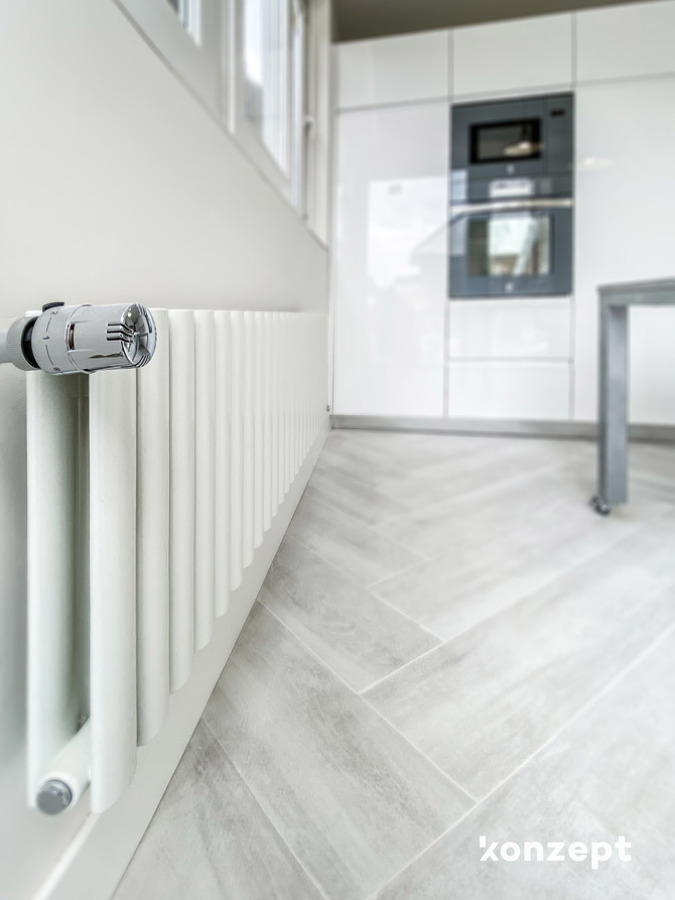 Detalle radiador en cocina