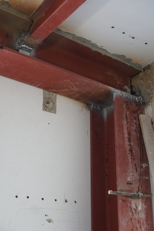 Detalle refuerzo y soldadura