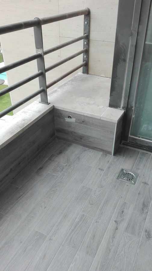 Detalle  cambio de barandilla