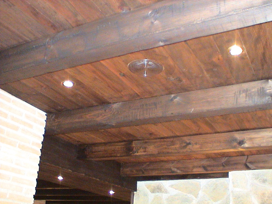 Detalle vigas de madera