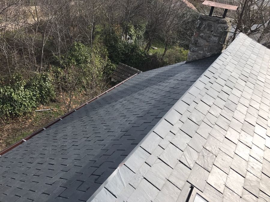 Detalles de cumbrera de tejado