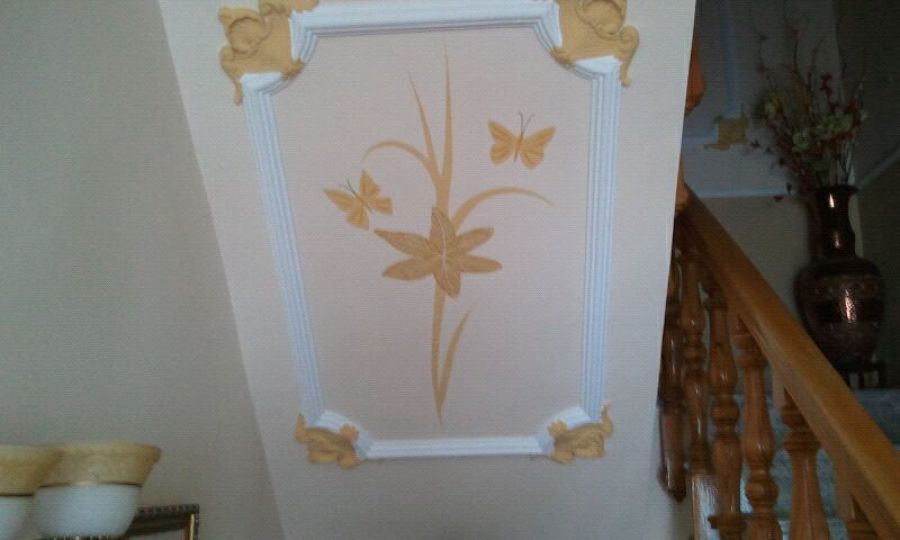 Dibujo artistico en marco 