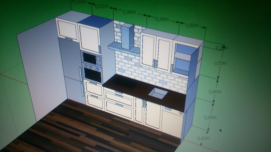 Diseño 3D de la cocina