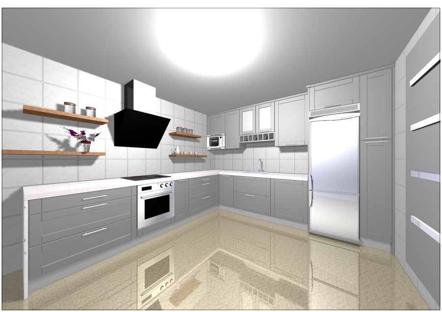 diseño de la cocina completa
