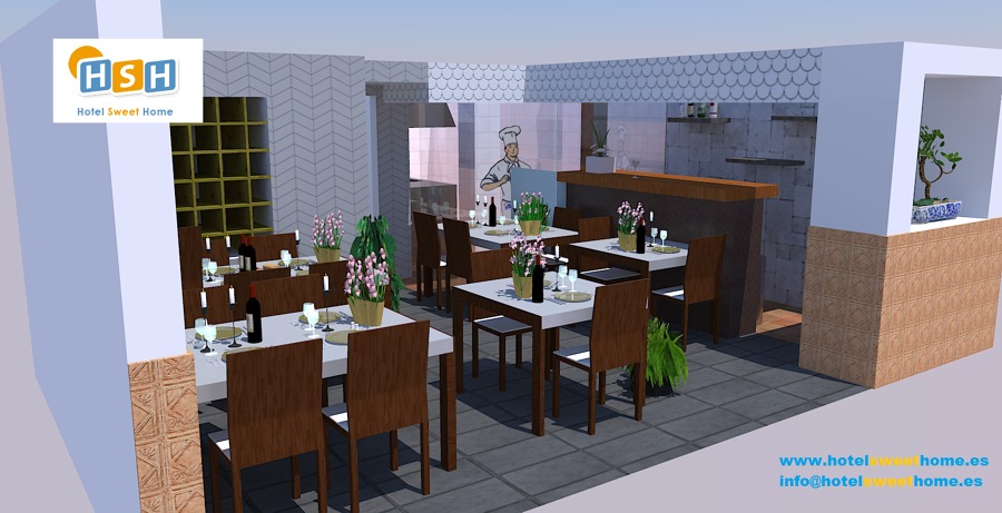 Diseño de sala y vista interior. 