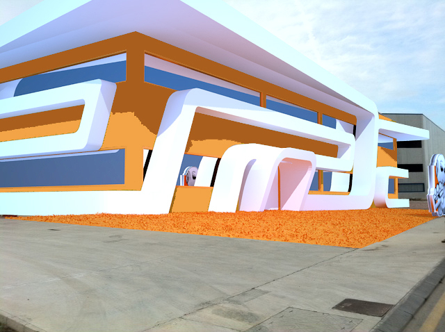 Diseño exterior para nave industrial "Arquitectura exterior"