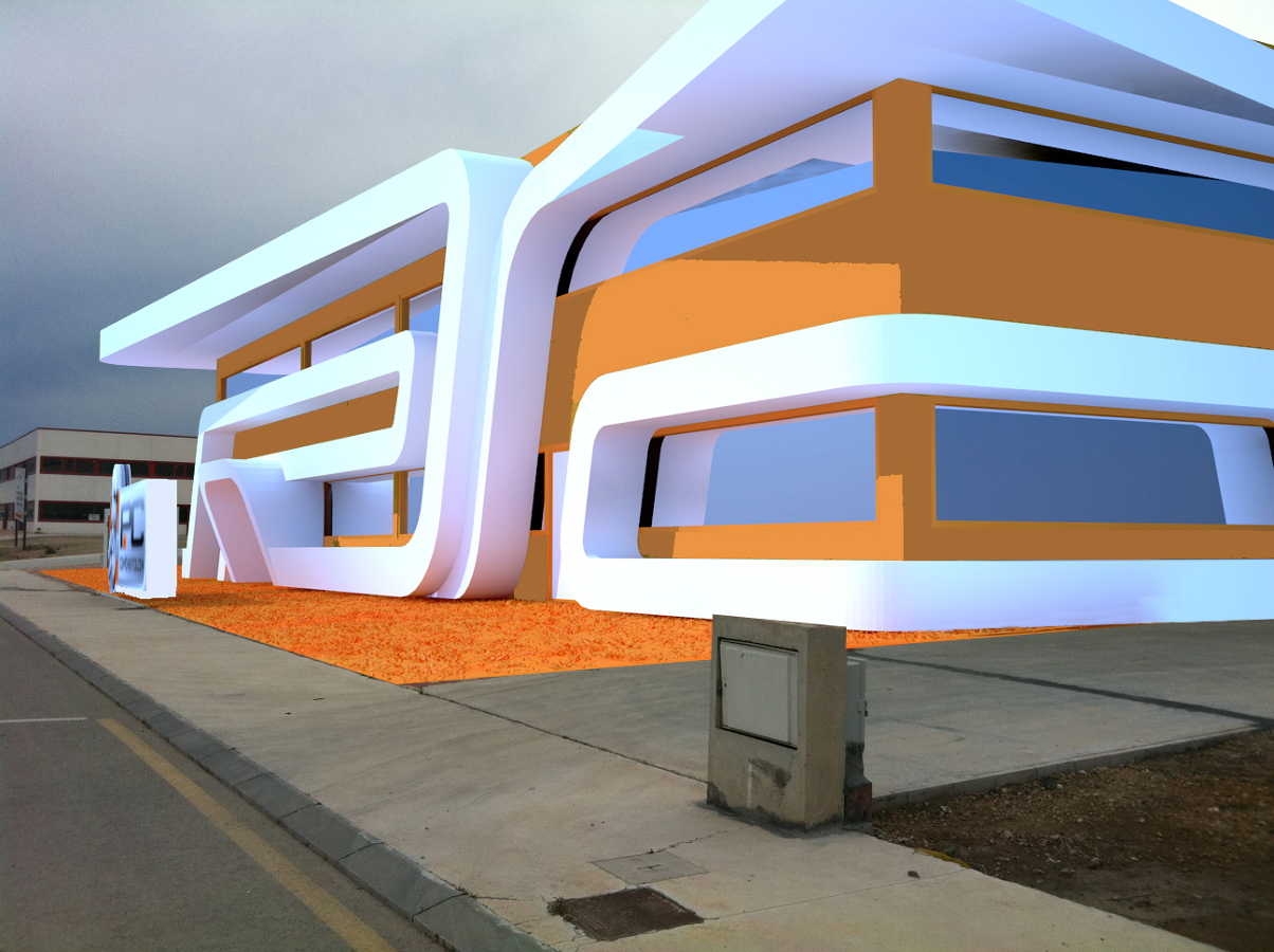 Diseño exterior para nave industrial "Arquitectura exterior"