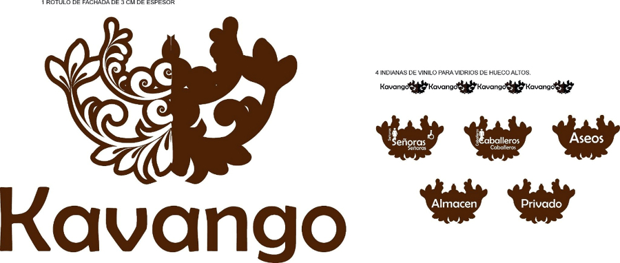 Diseño imagen corporativa Kavango - L'estilo interiorismo