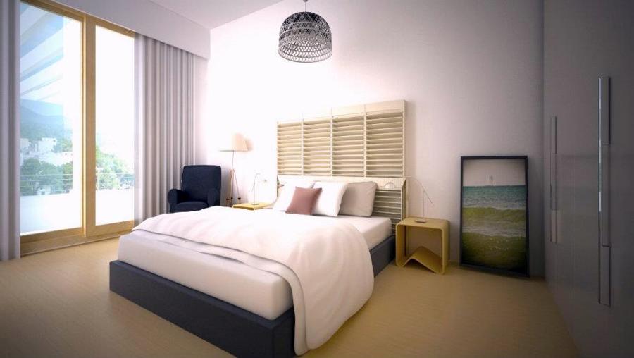 Diseño + Infografía habitación vivienda Portocolom ( Mallorca)