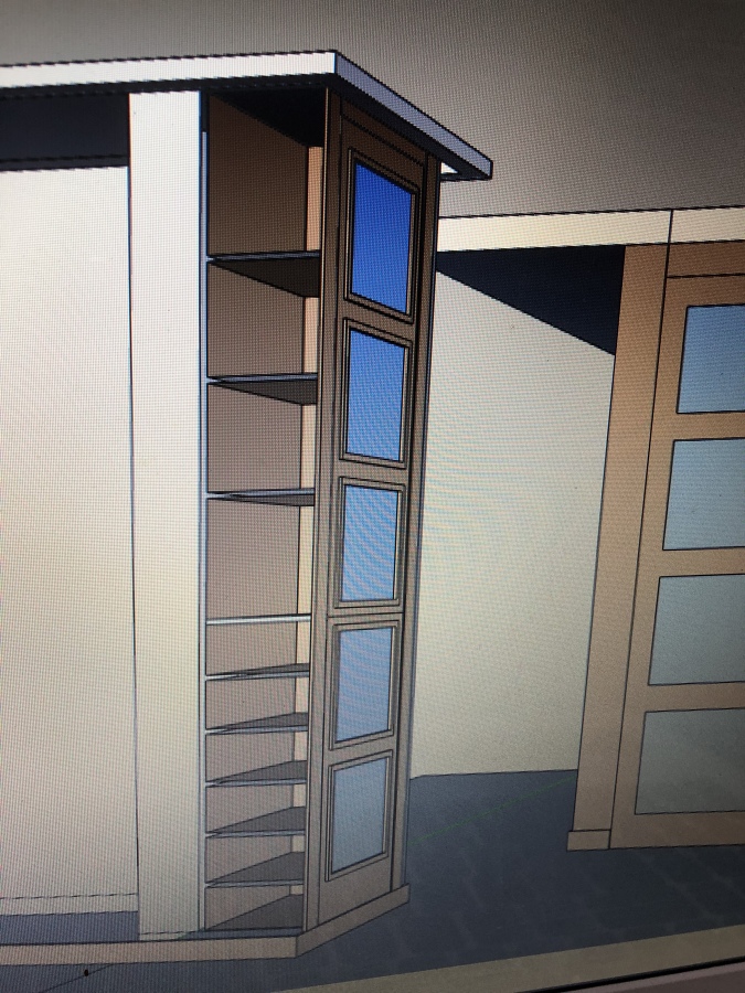 Diseño interior mueble organizador