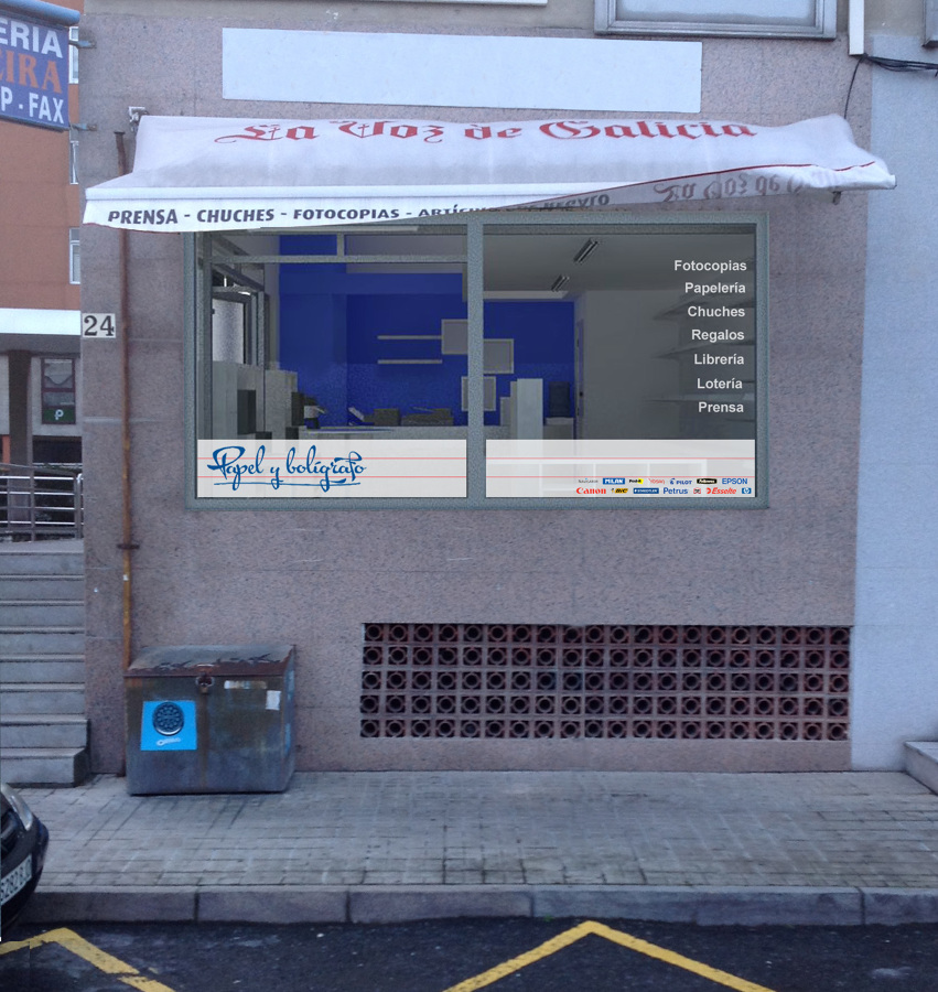 Diseño interior - Papelería y copistería 