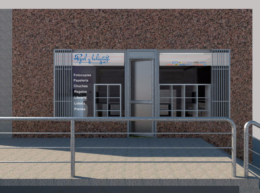 Diseño interior - Papelería y copistería 