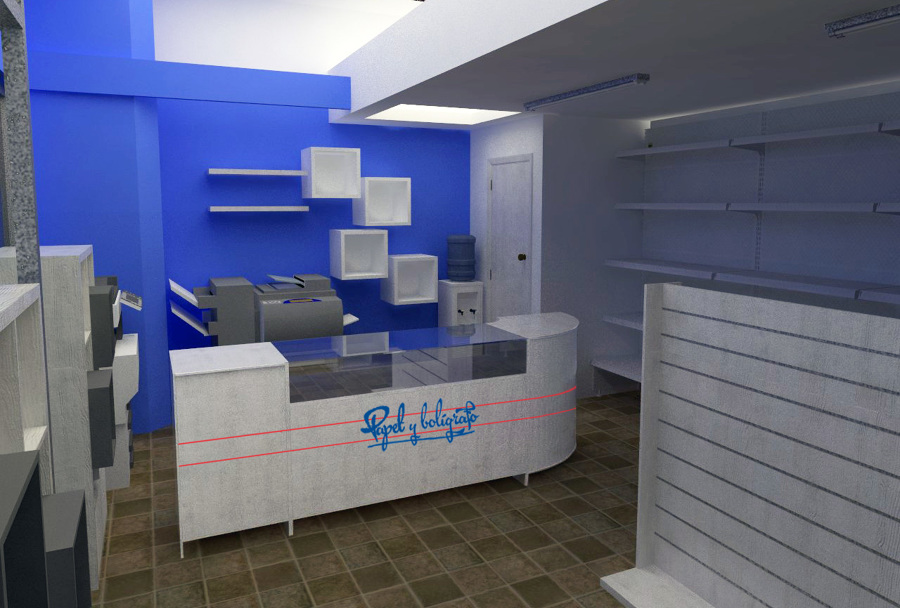 Diseño interior - Papelería y copistería 