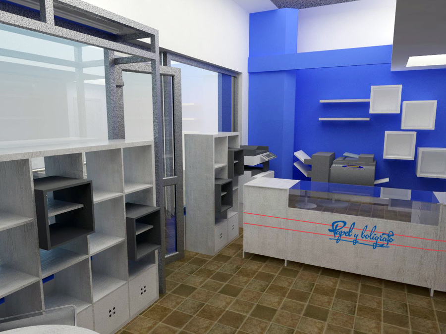 Diseño interior - Papelería y copistería 