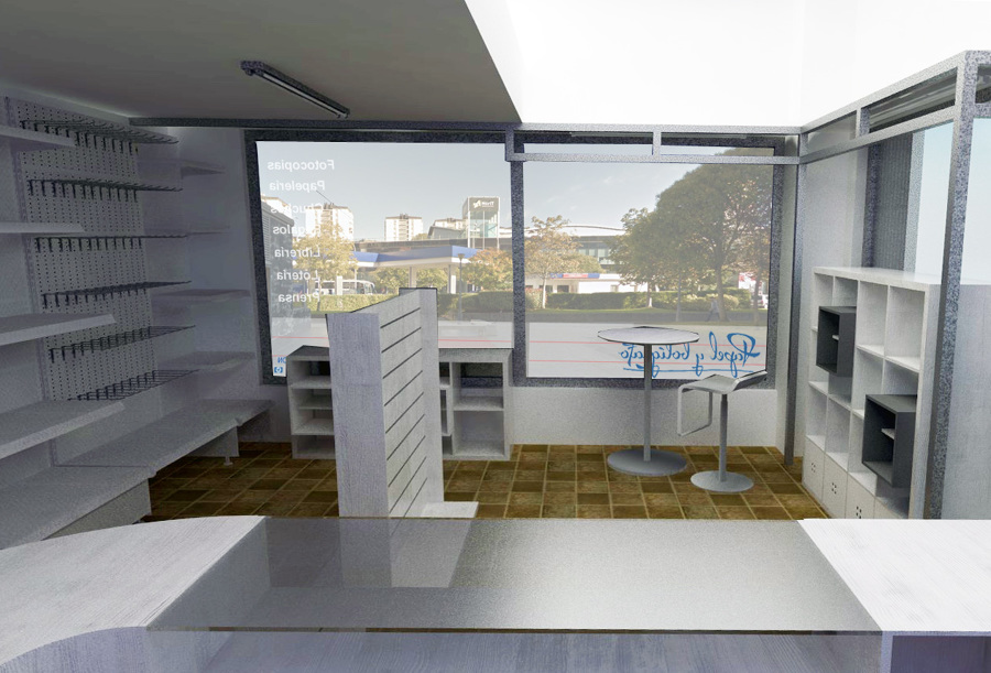 Diseño interior - Papelería y copistería 