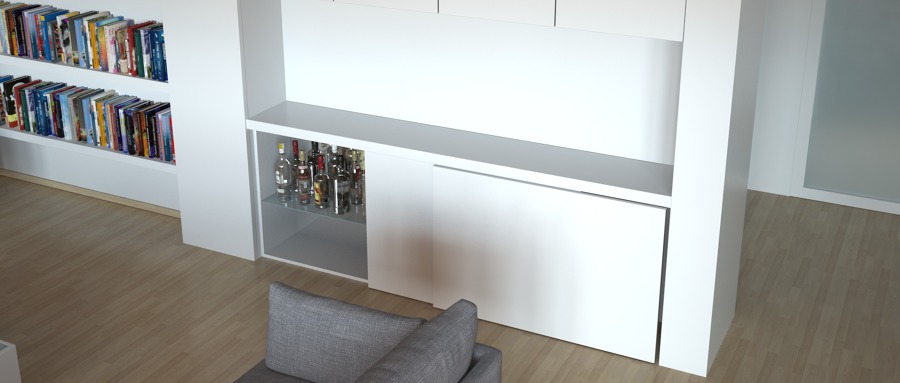 Diseño mueble comedor Blanco