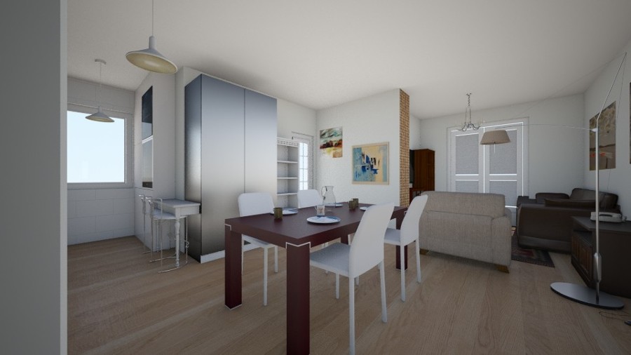 DISEÑO PARA REFORMA DE COCINA COMEDOR