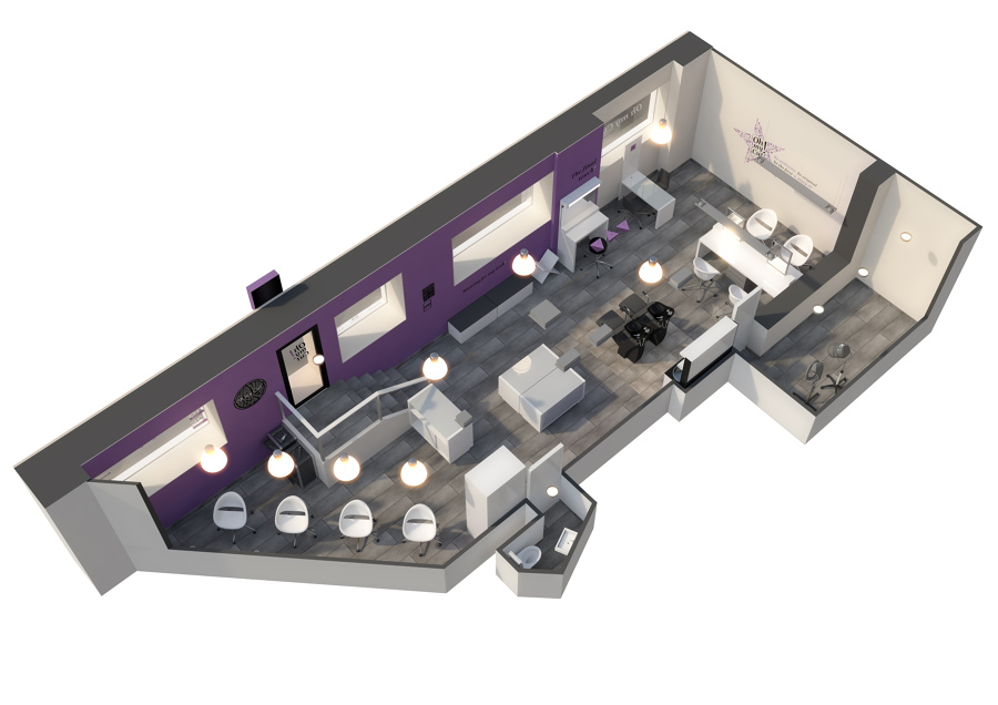 Diseño previo en 3d general de la obra a realizar
