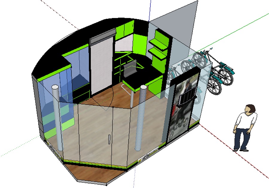 diseño tienda bicis