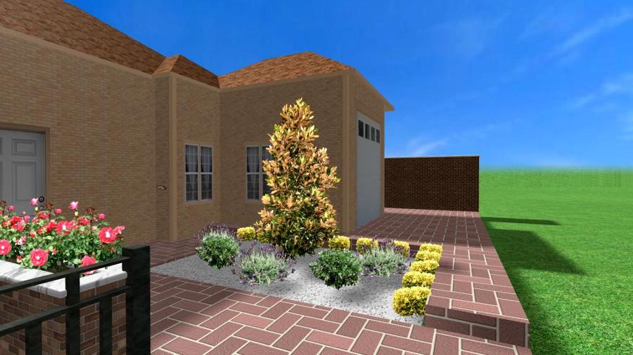 Diseño de jardín en 3d