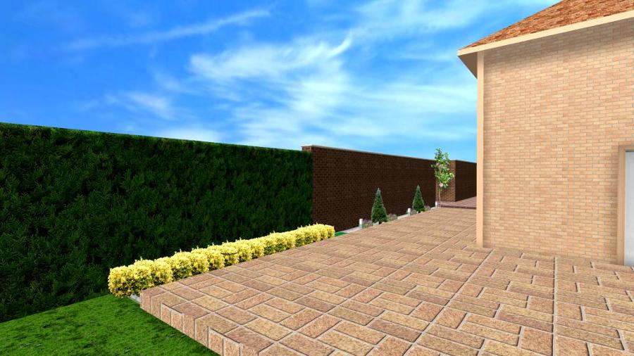 Diseño de jardín en 3d