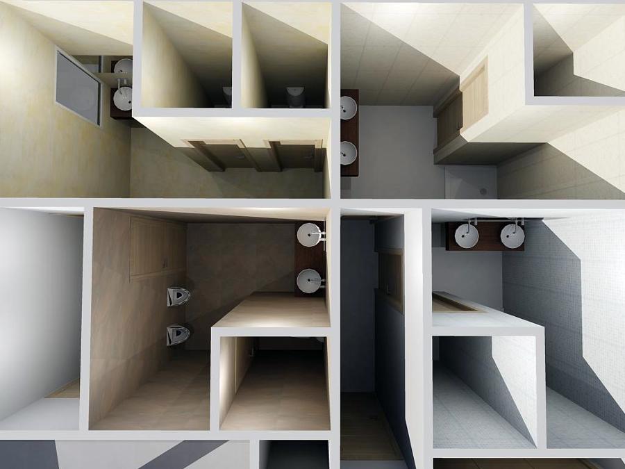 Distribución baños