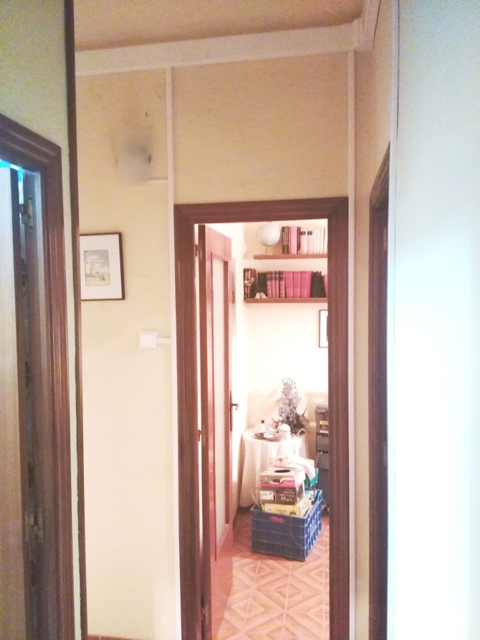 Distribución eléctrica desde pasillo.